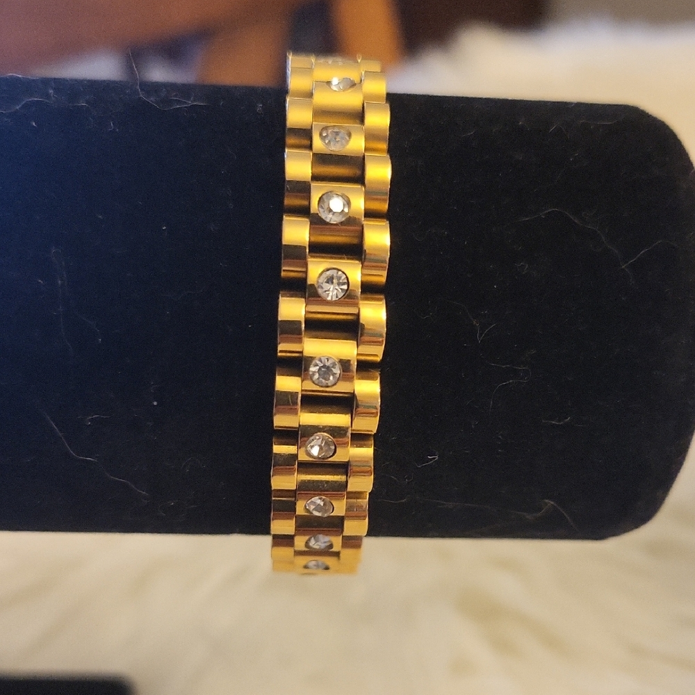 Gold Watch Band Bracelet